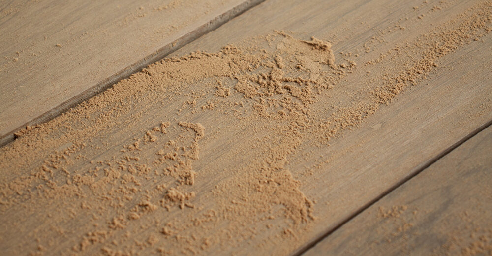 Sand hardwood floor