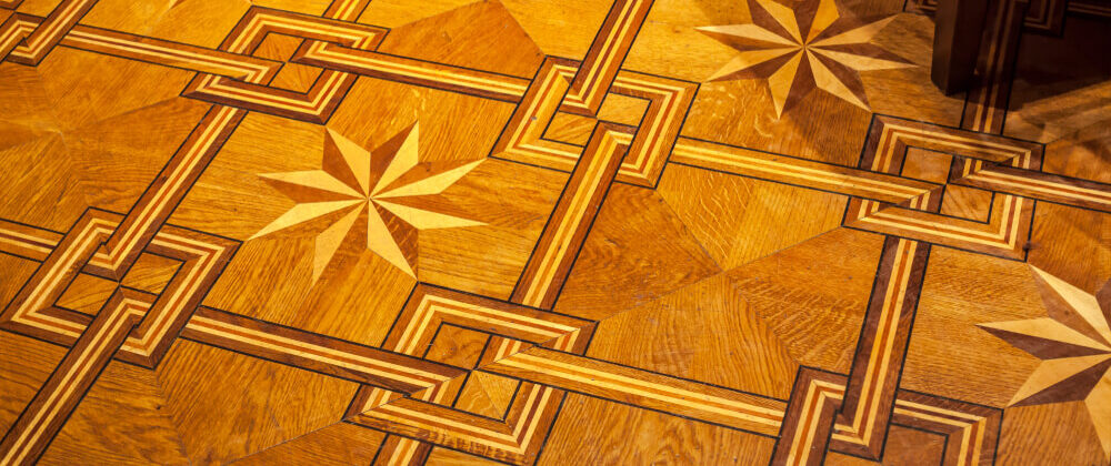 geometric hardwood flooring