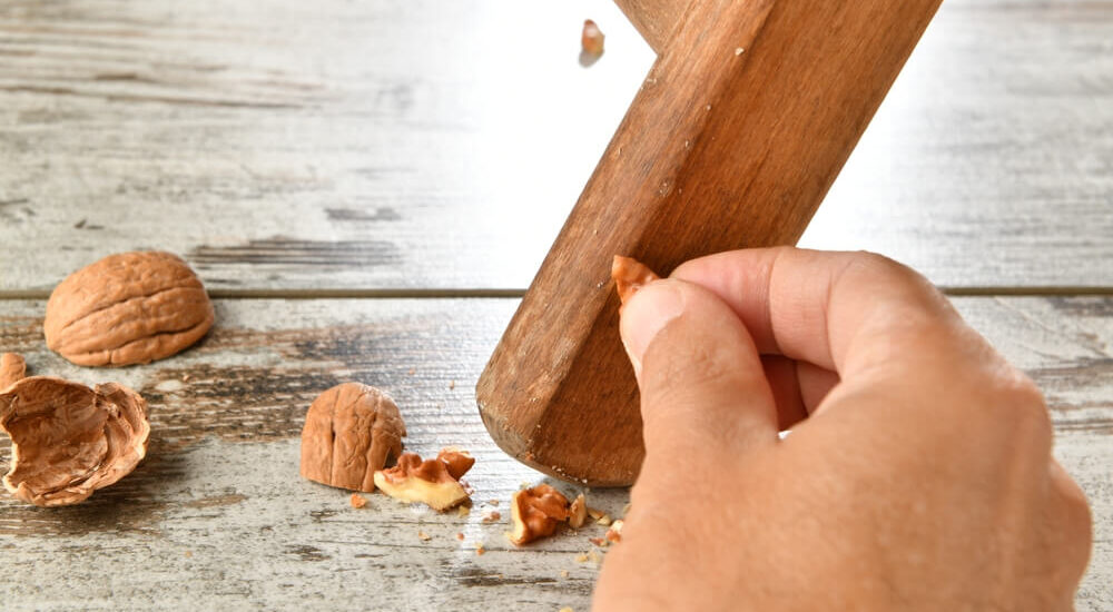 rub a walnut on hardwood floors